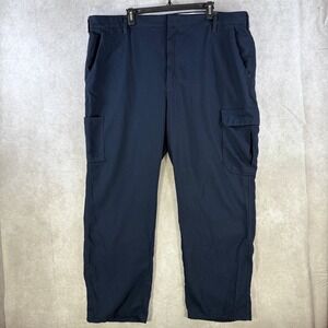 Bulwark Flame Resistant Cargo Pants Men 44 Navy Blue CAT2/2112 Work Welding‎